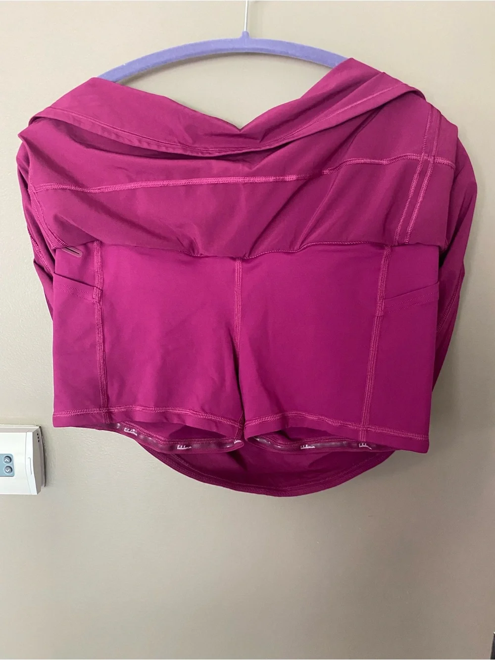 LULULEMON Pace Rival Mid-Rise Deep Fuchsia Pink Skirt Skort Size 6